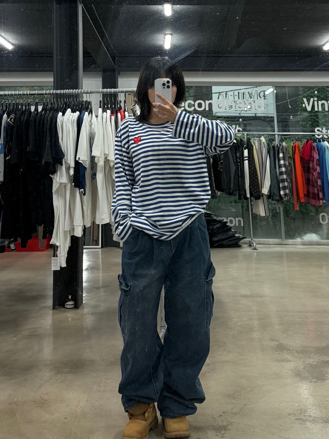꼼데가르송 플레이 단가라 롱슬리브 상품이미지1