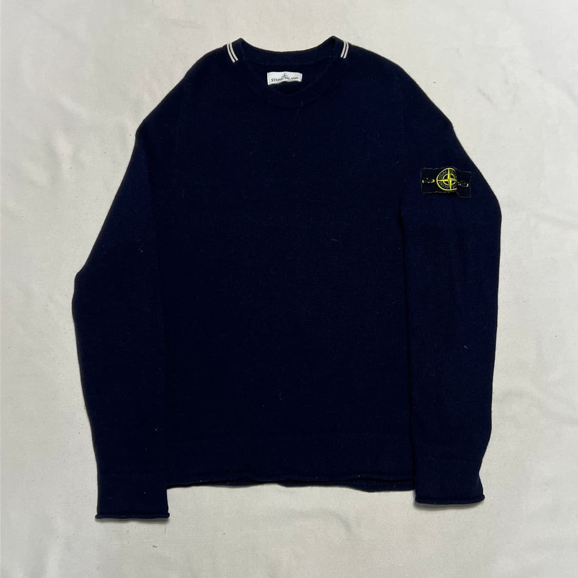 L 스톤아일랜드 패치와펜 네이비 니트 상품이미지2
