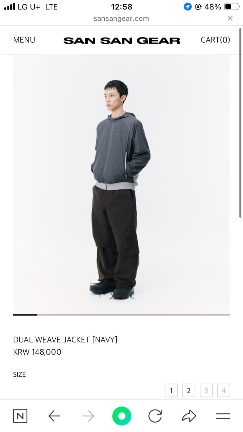 산산기어sansangear dual weave jacket(navy) 4 상품이미지3