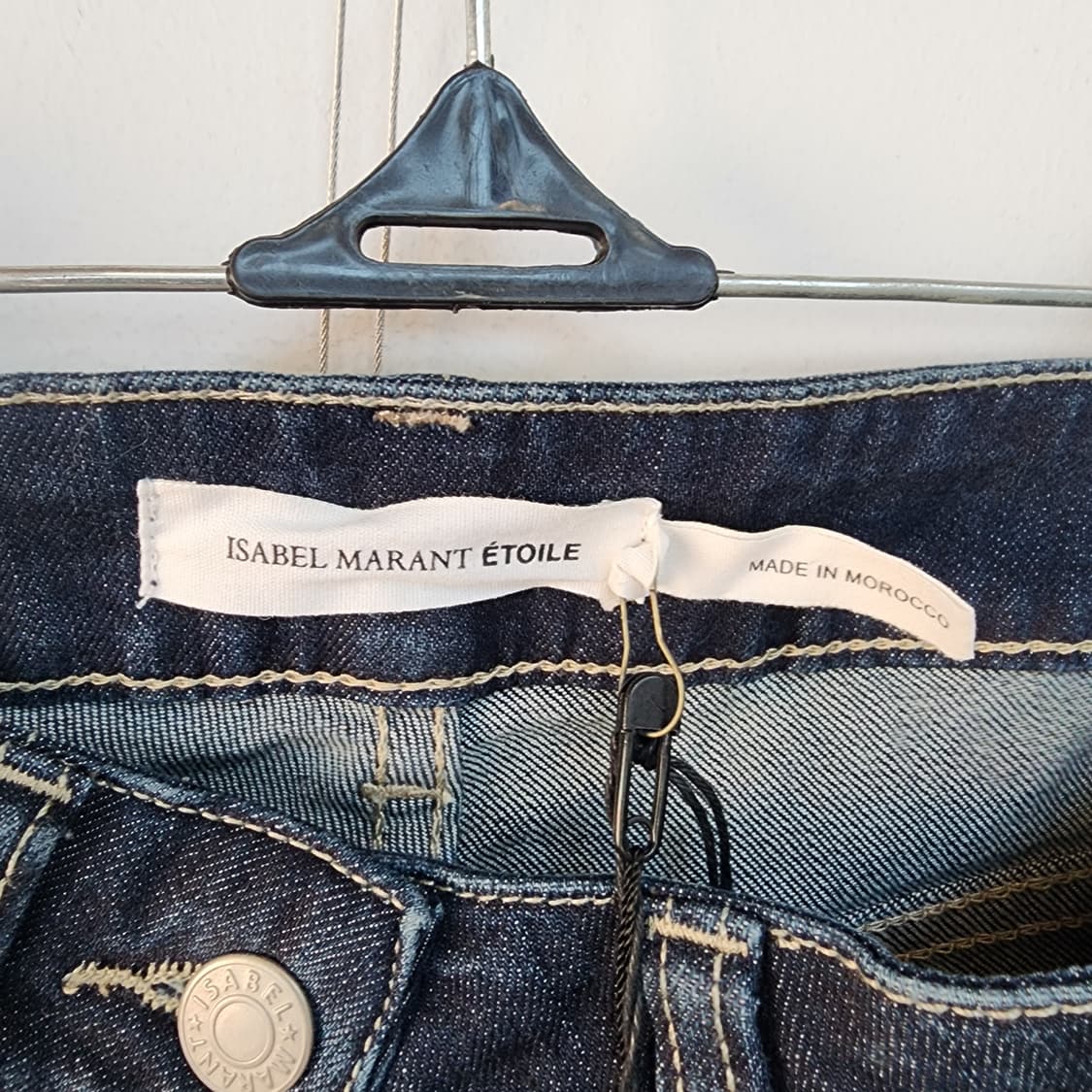 이자벨 마랑 에뚜왈 라인 장식 슬림핏 데님 팬츠 상품이미지6