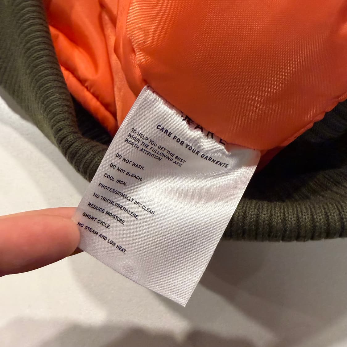 RARE 배색 봄버 자켓 카키 브라운 B262 상품이미지8