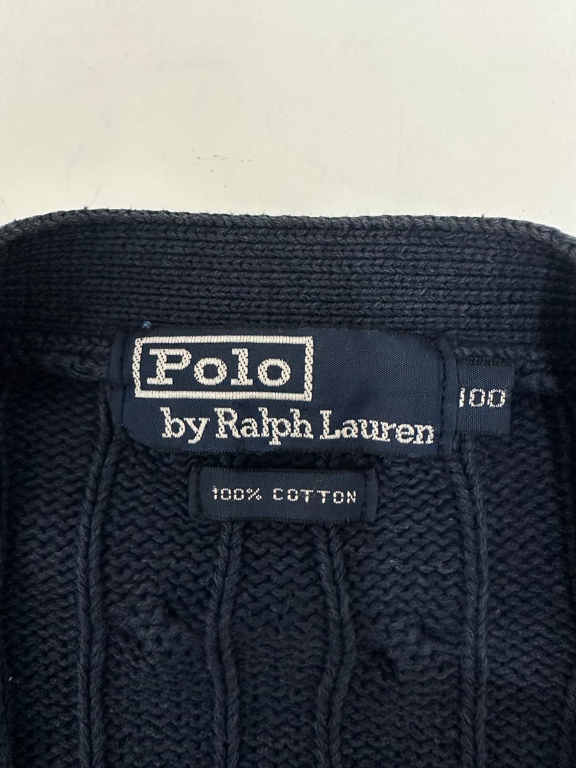 폴로 랄프로렌 네이비 꽈배기 가디건 상품이미지5