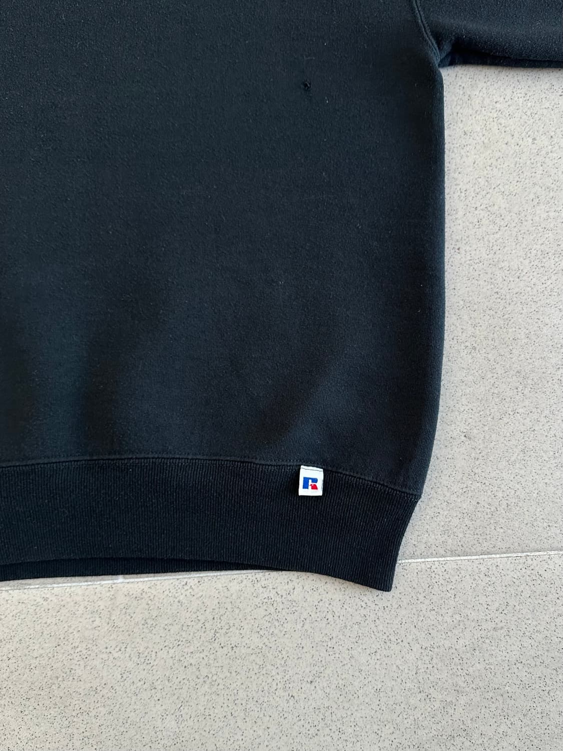 90s 빈티지 러셀 스웻셔츠 블랙 L USA 상품이미지3