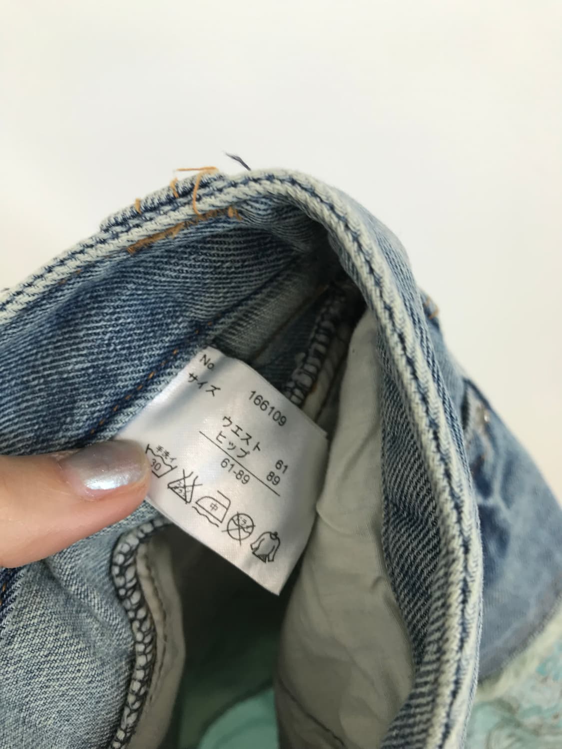 빈티지 플라워 콤보 데님 스커트 상품이미지9