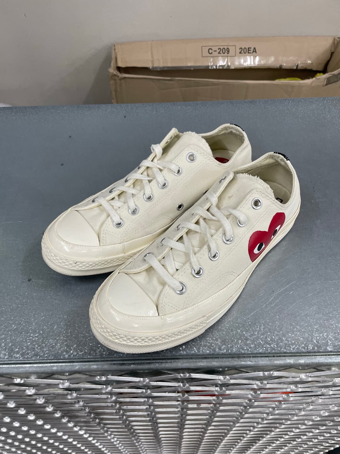 컨버스 X 꼼데가르송 척70 로우 화이트 260 상품이미지2