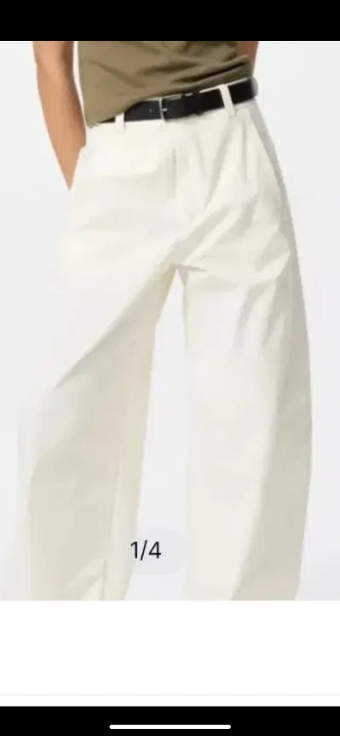 유니클로 저지그럴 아이보리 팬츠 xl 상품이미지1