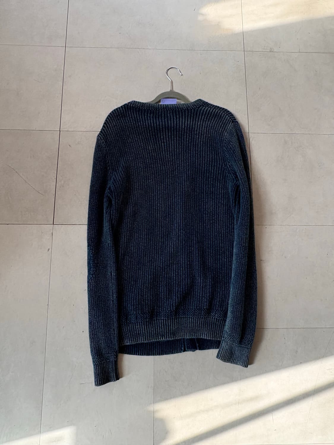 폴로 워시드 네이비 니트 가디건 상품이미지7