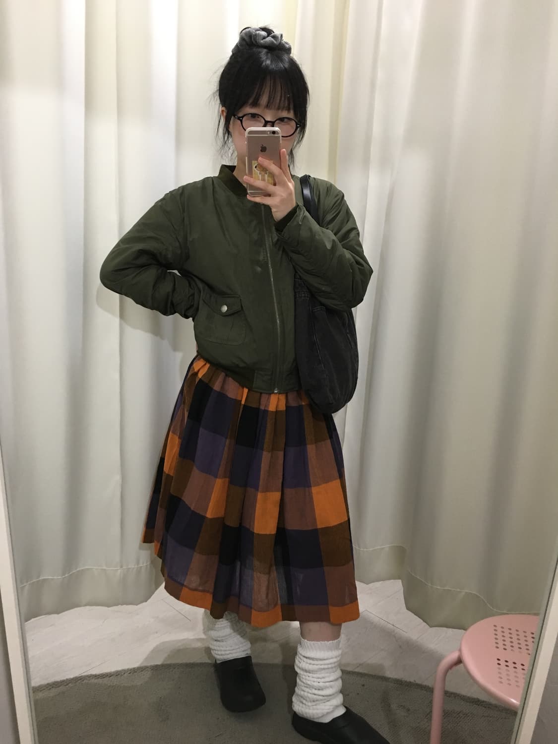 Bold Plaid Skirt 상품이미지3