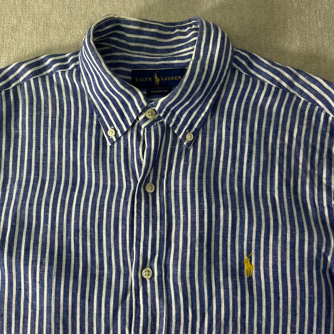 100 폴로랄프로렌 스트라이프 린넨 셔츠 상품이미지2