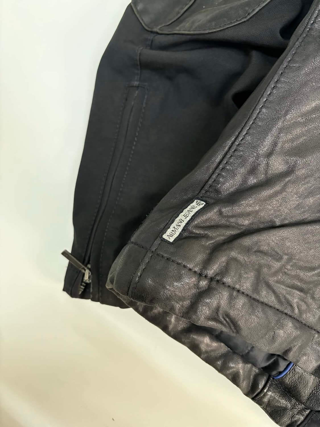 [M] 아르마니 진스 양가죽 싱글 라이더 자켓 상품이미지7