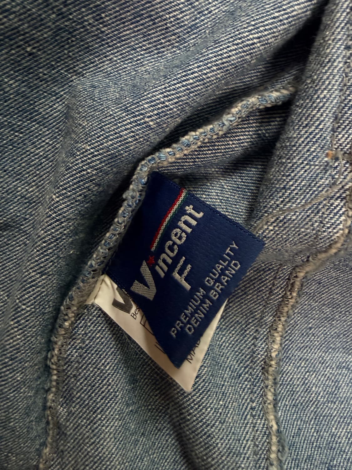 VINCENT 핸드페인팅 유니언잭 데님 자켓 상품이미지6
