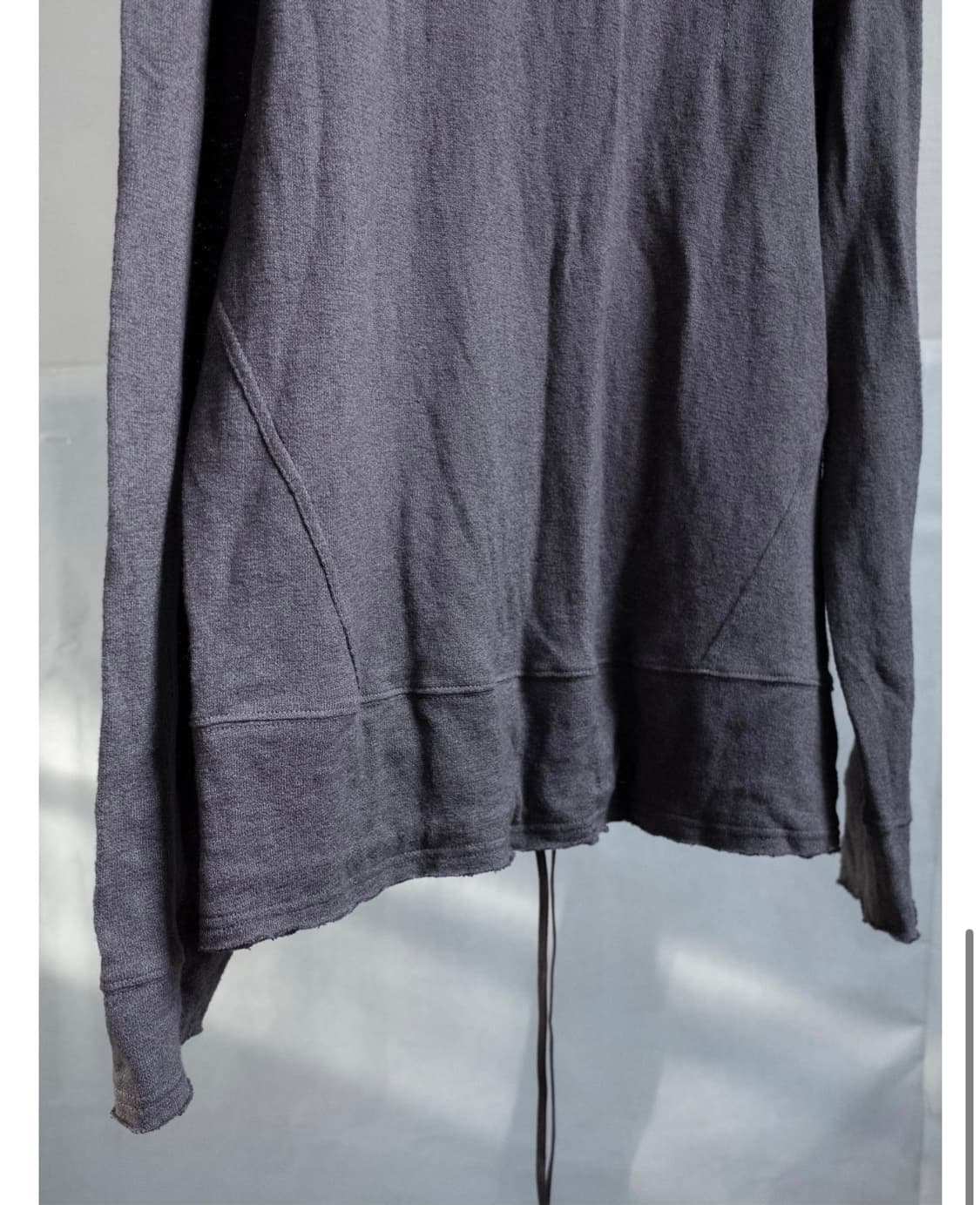 Blackmerle Drop Neck Top - Rat Grey 상품이미지7