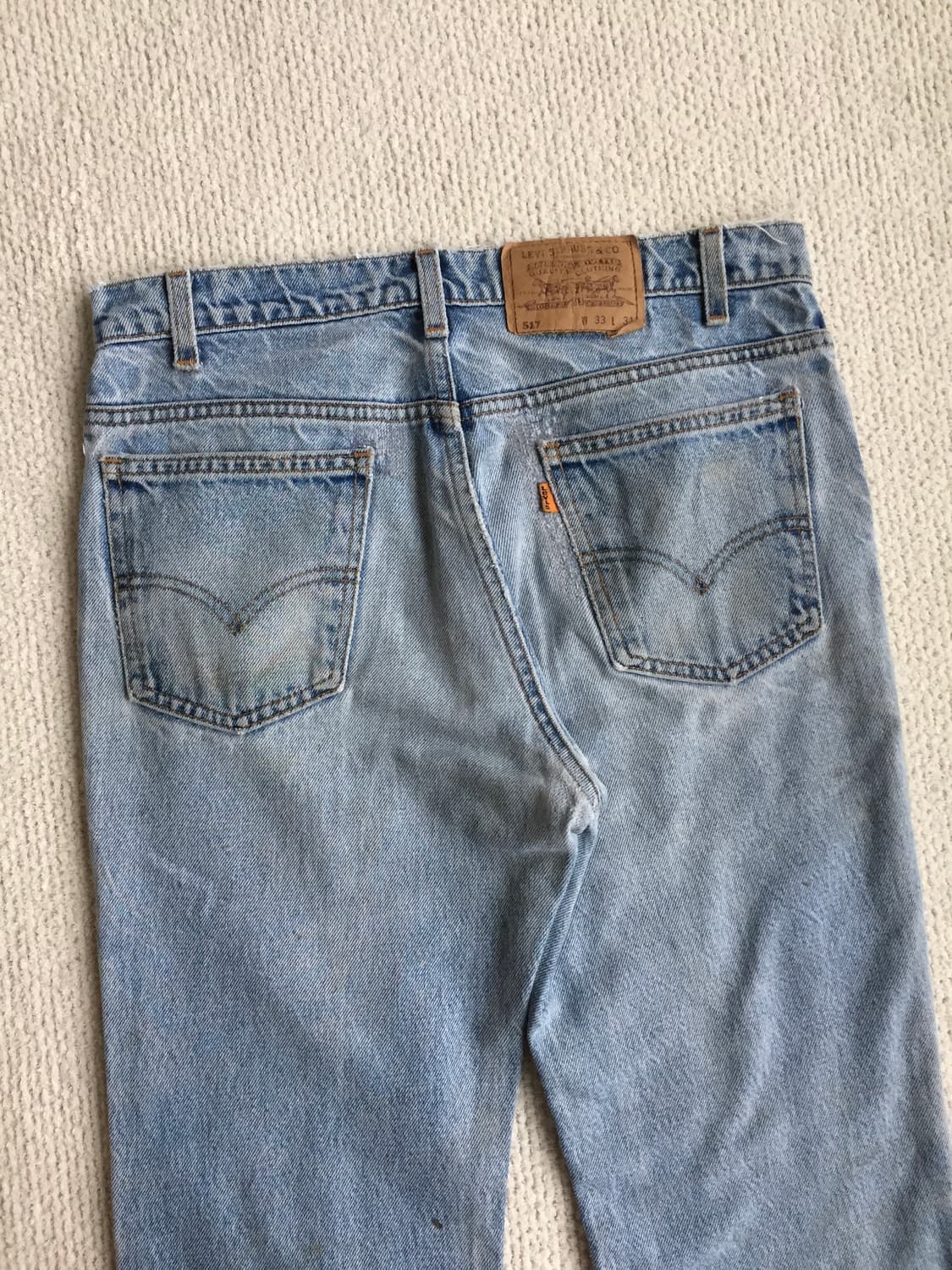 90‘s levis 517 리페어 부츠컷 데님 굿페이딩 상품이미지6