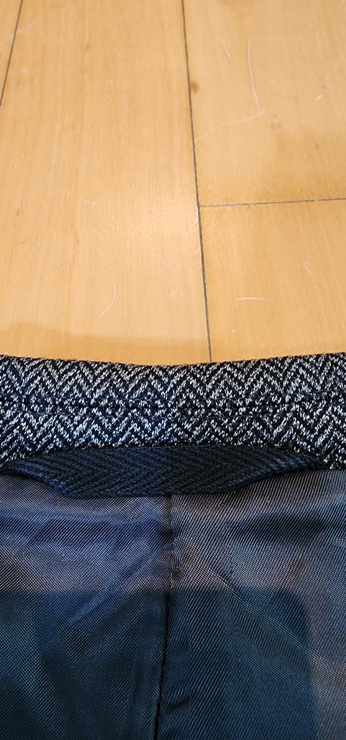 그레이 헤링본 울혼방 자켓 L 상품이미지6