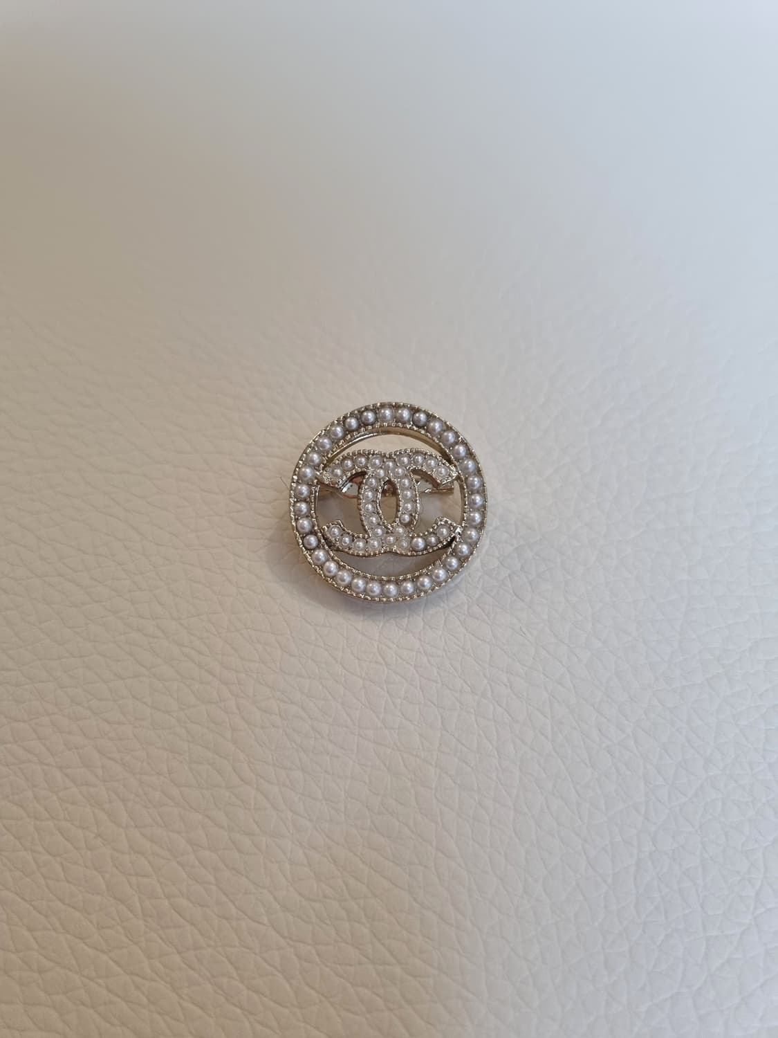 샤넬 진주링 진주CC 금장 미니 브로치 업사이클링 상품이미지3