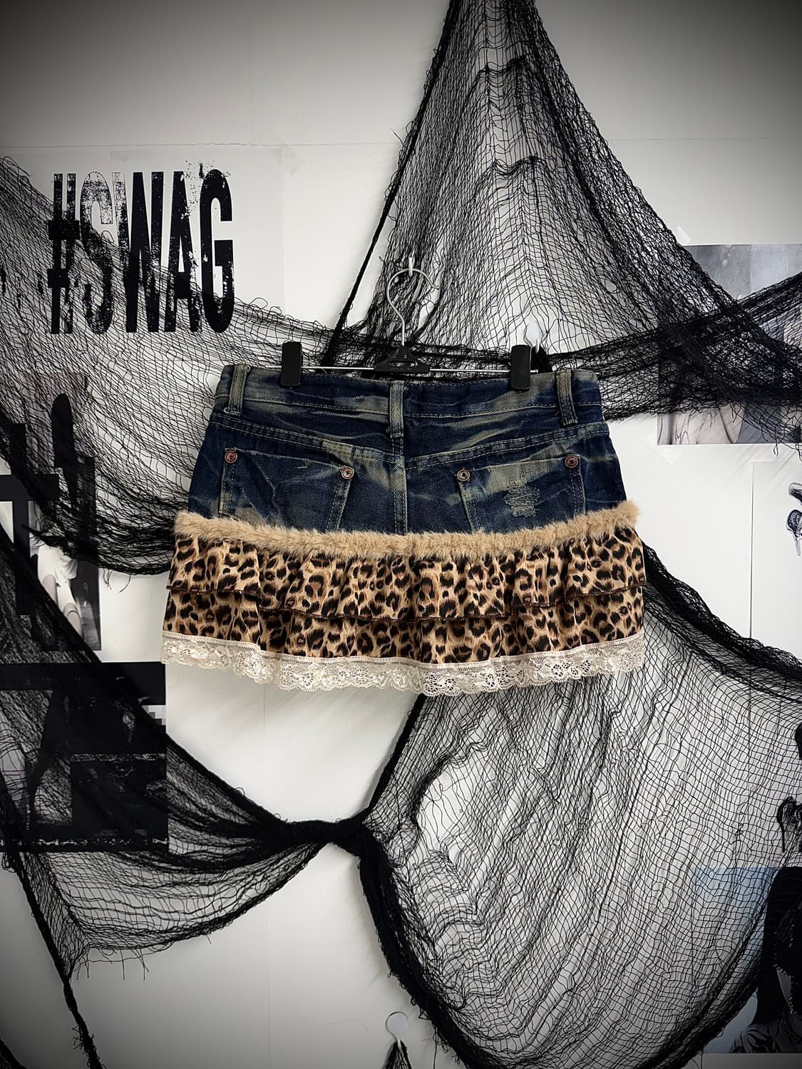 00s gal mood denim skirt 상품이미지4