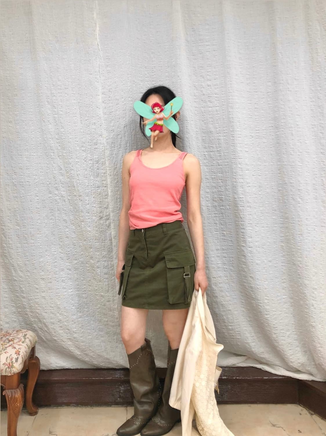 Coral mesh sleeveless 상품이미지2