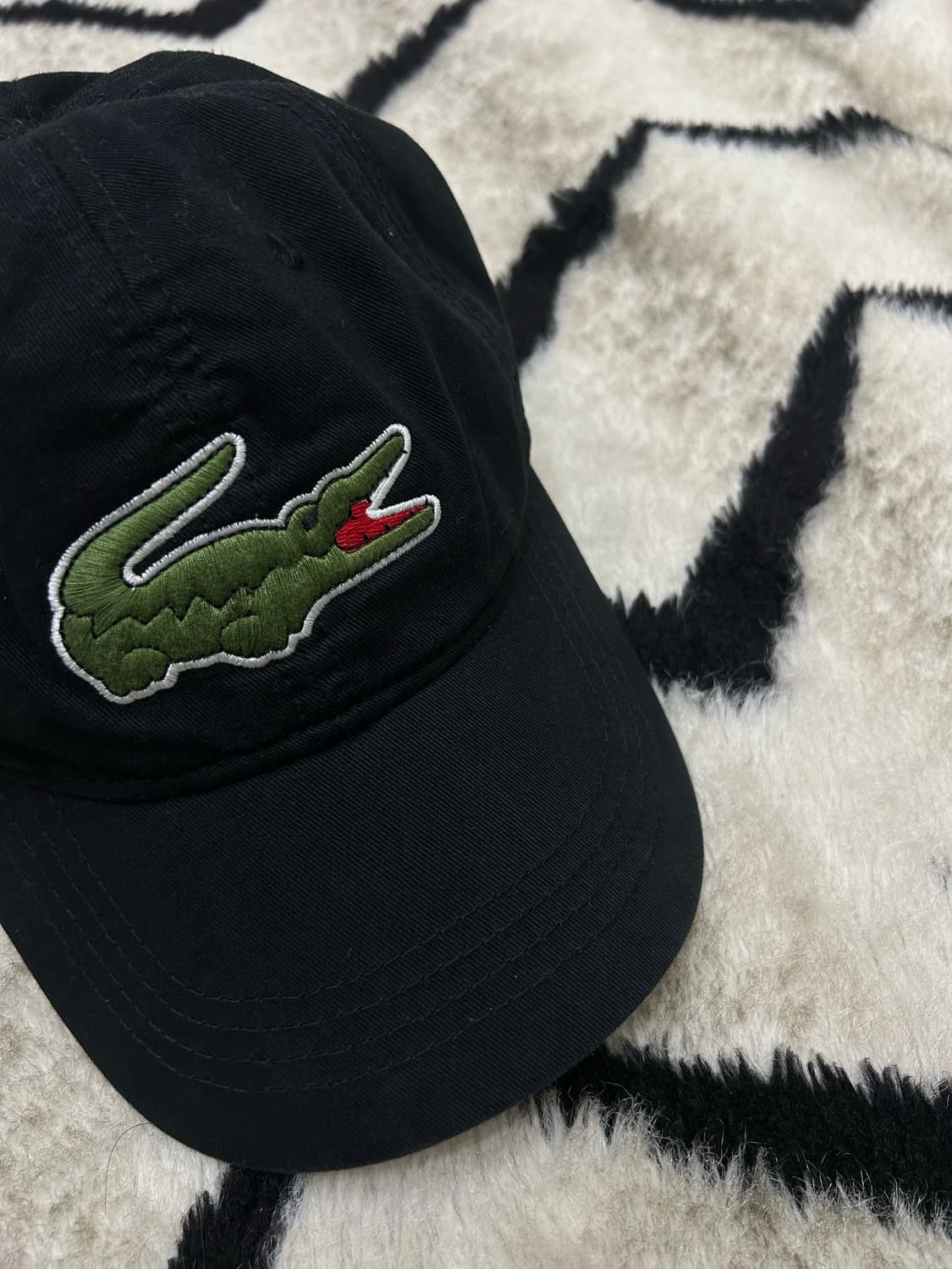 라코스테 빅 크록 볼캡/블랙 상품이미지1