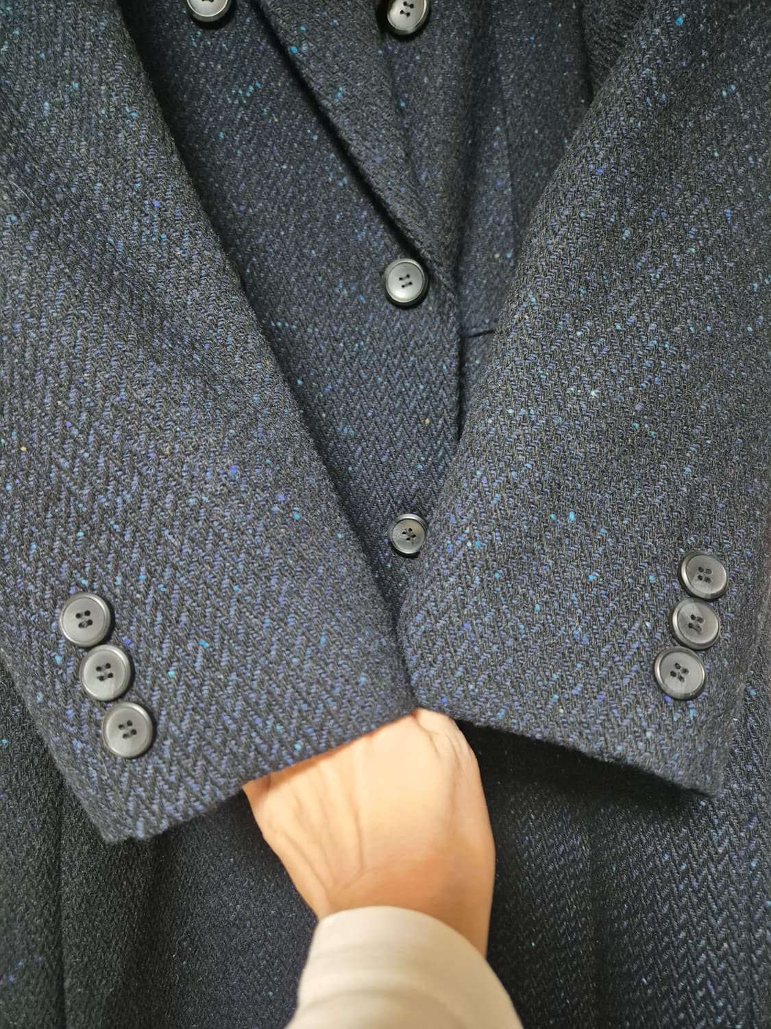 TAHARI 타하리 헤링본 코트(미착용) 상품이미지4