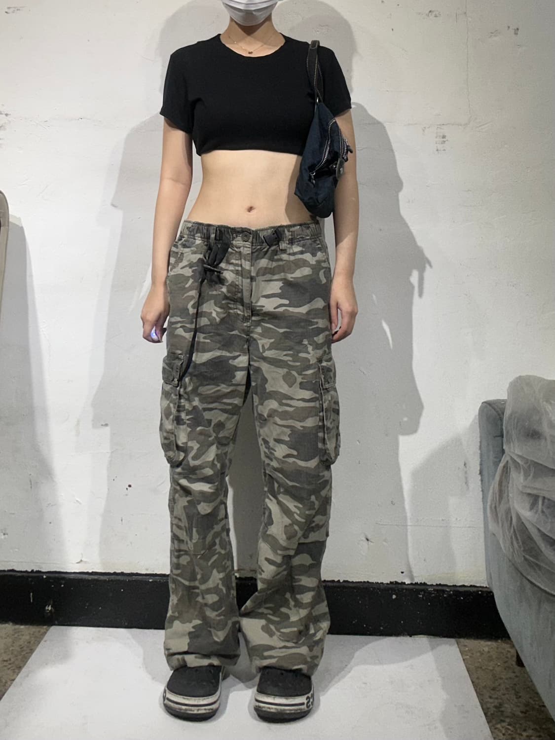키플링 y2k 네이비 미니백 고릴라 미니 토트백 상품이미지3