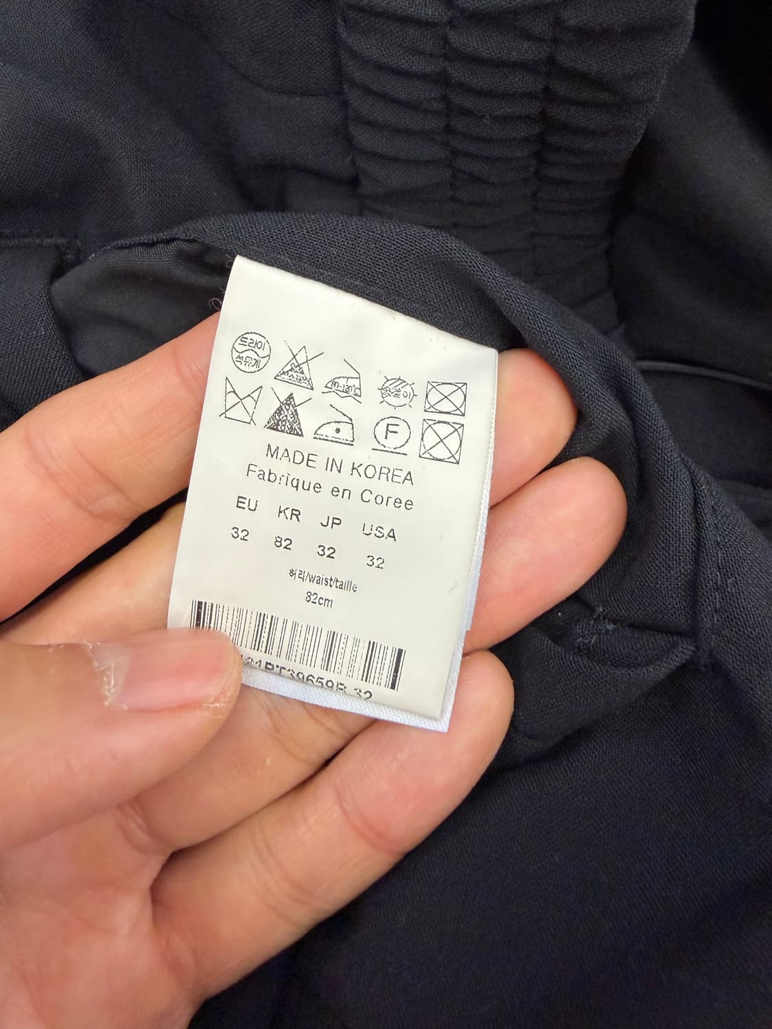 정품) 솔리드옴므 밴딩 슬랙스 팬츠 48 상품이미지7