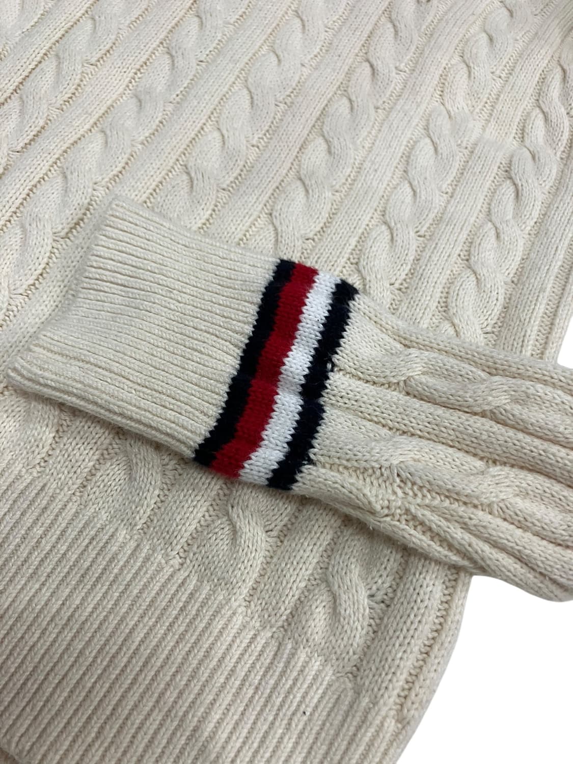 타미힐피거 아이보리 케이블 니트 M 상품이미지3
