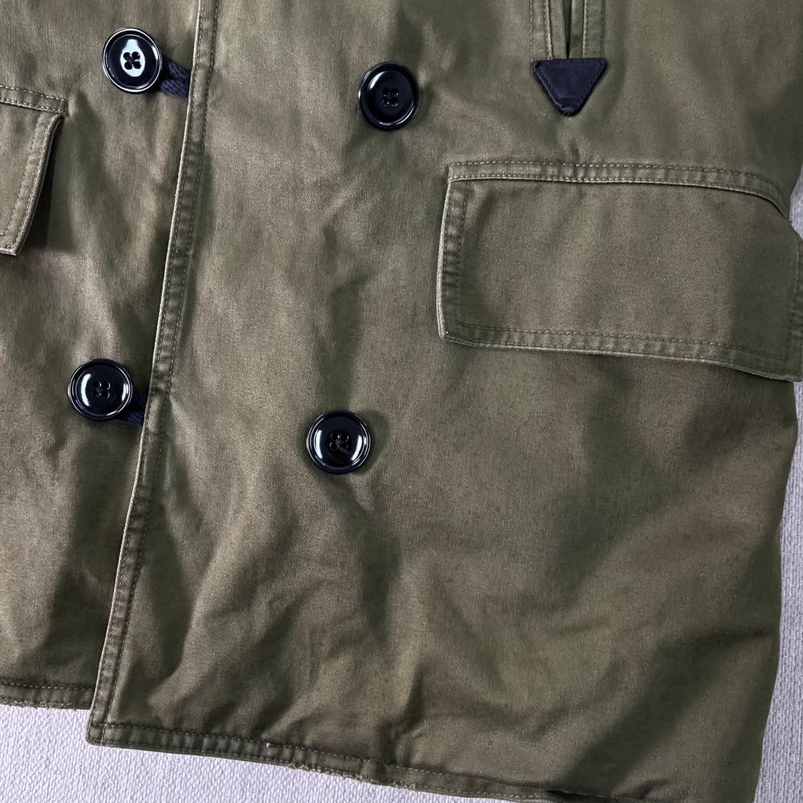 100 폴로랄프로렌 진스 디스트레스드 올리브 씨어링 셰르파 자켓 상품이미지5