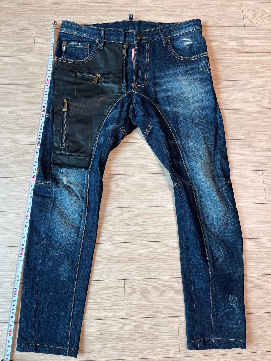 디스퀘어드2 가죽 패치 청바지 48사이즈 정품 상품이미지7
