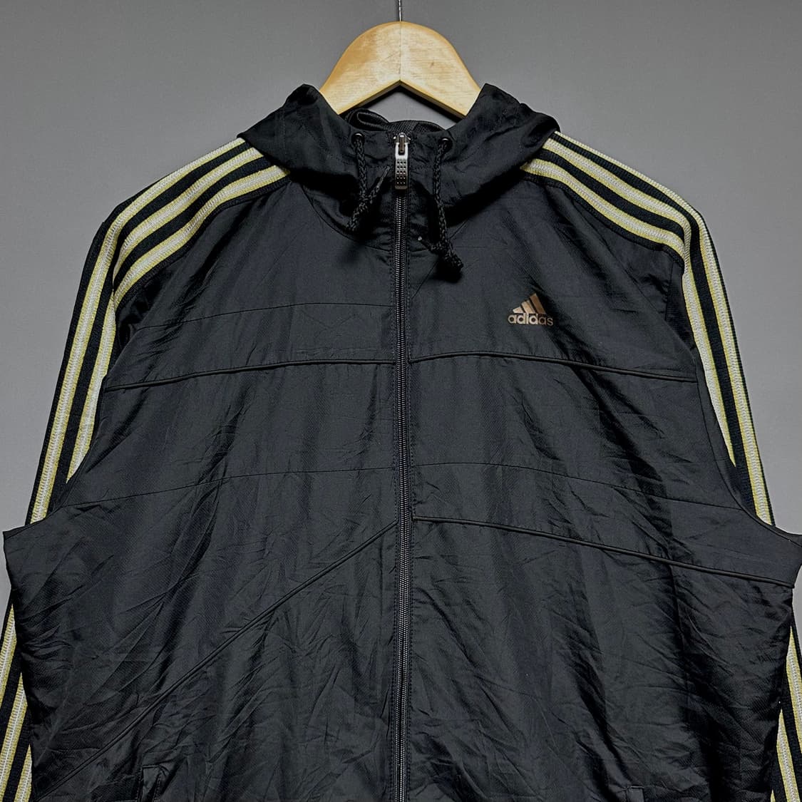 [XL]아디다스 블랙 후드 바람막이 상품이미지2