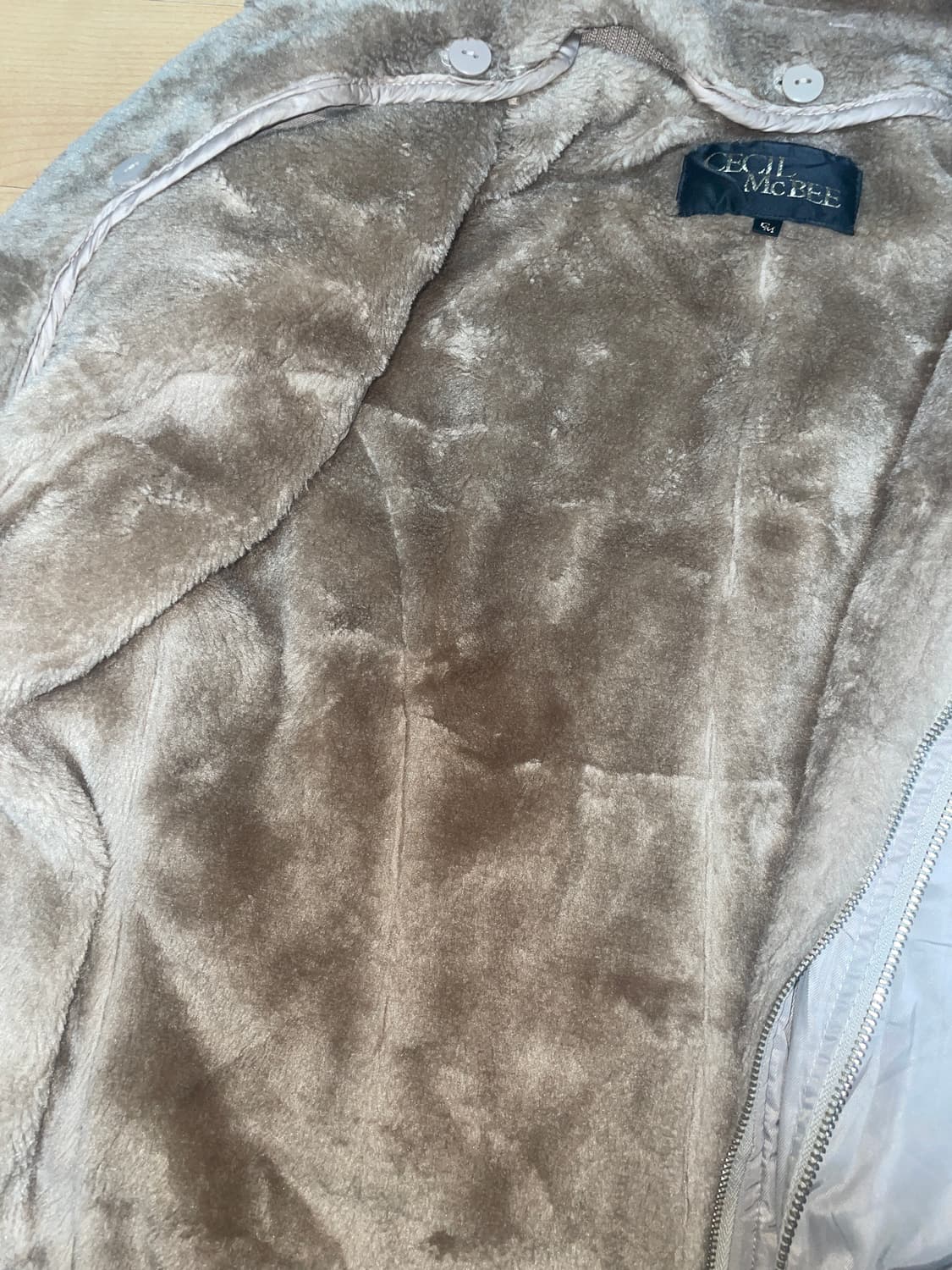 세실맥비 후드 퍼 자켓 패딩 점퍼 오네갸루 상품이미지6