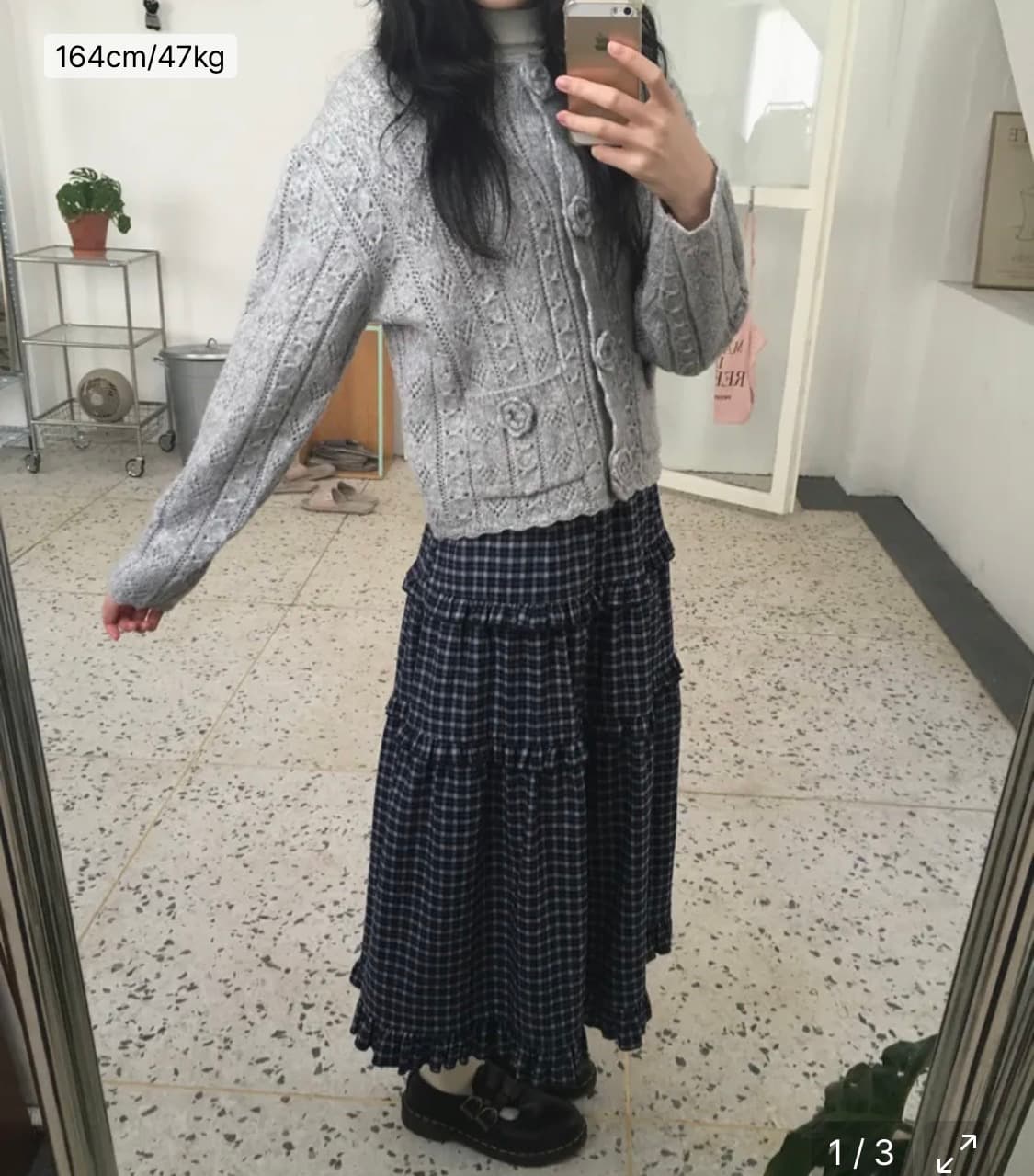 셀리테일즈 HANDMADE FLOWER BUTTON CARDIGAN 상품이미지6