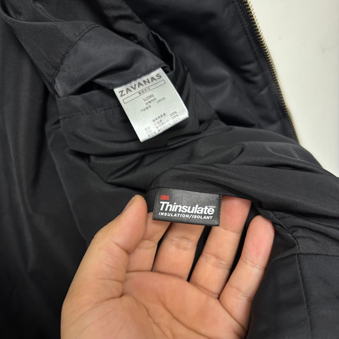 자바나스 블랙 나일론 카라 점퍼 상품이미지5