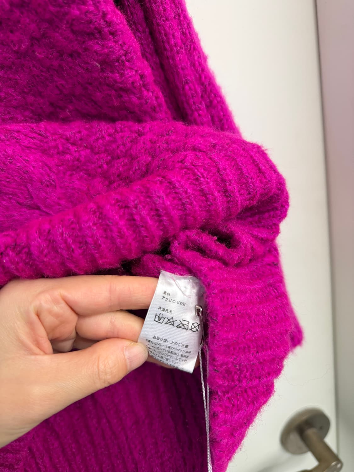 일본빈티지 핫핑크 스웨터 니트 상품이미지7
