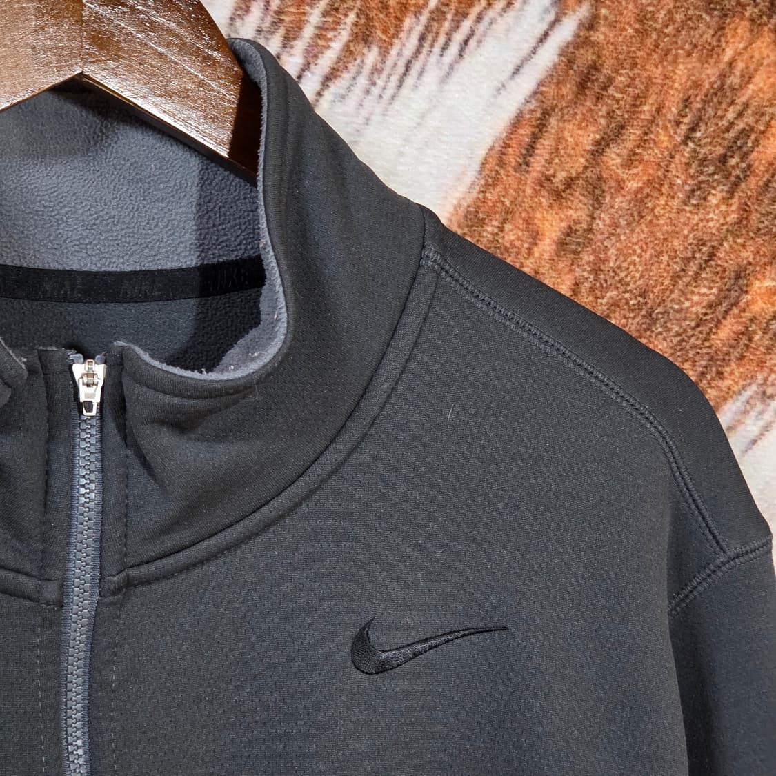 나이키 올드스쿨 그레이 배색 후리스 집업 상품이미지2