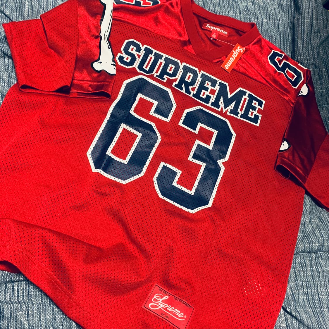 슈프림 25FW 본 풋볼 져지 S 상품이미지1