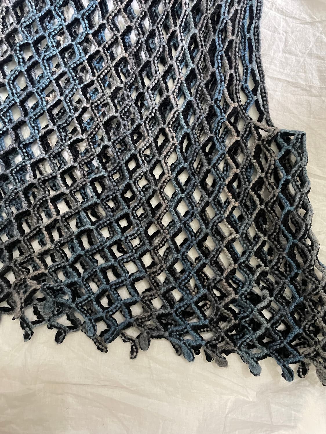 빈티지 네트 니트 베스트 상품이미지3