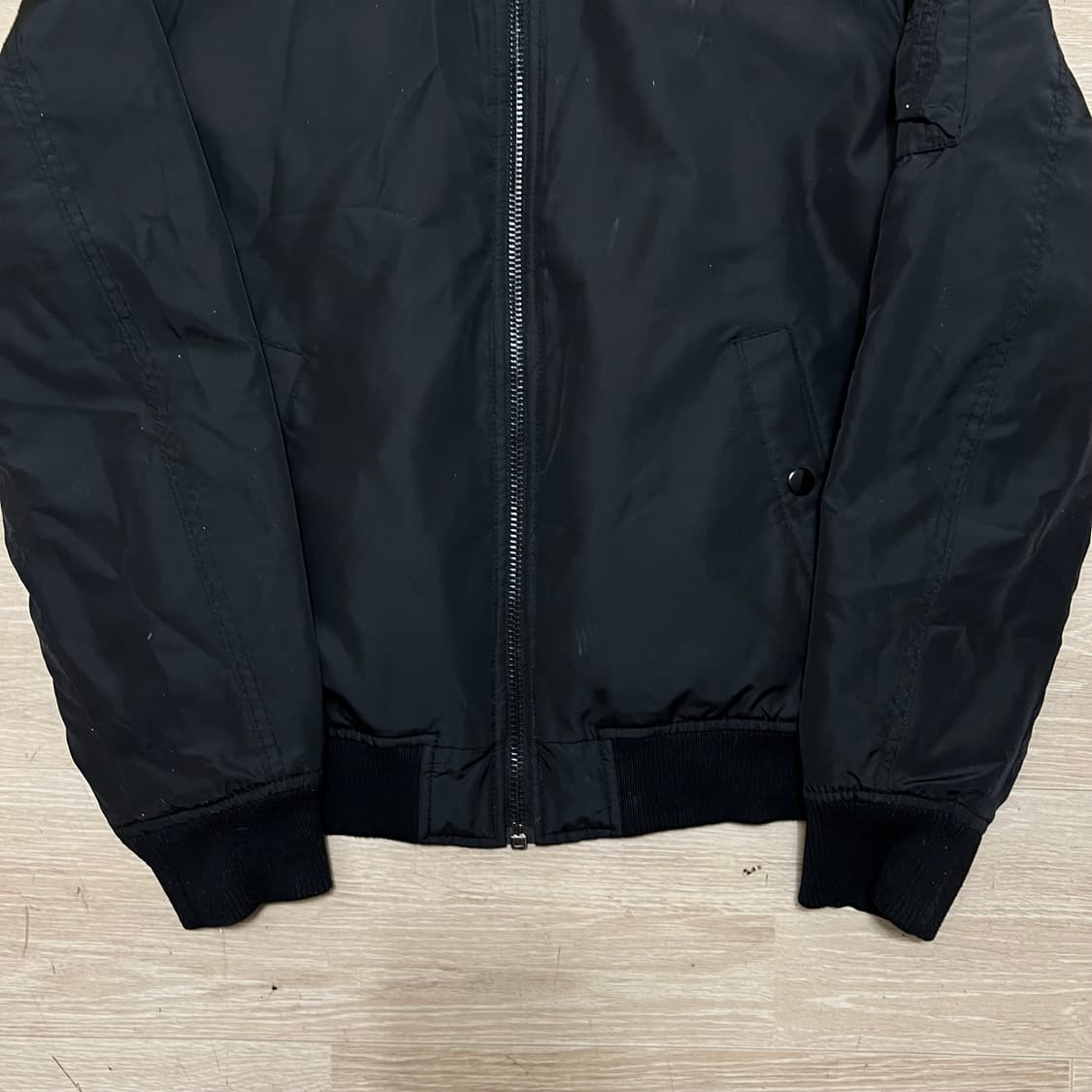 지오다노 MA-1 항공점퍼 봄버자켓 [블랙] L/100 상품이미지3