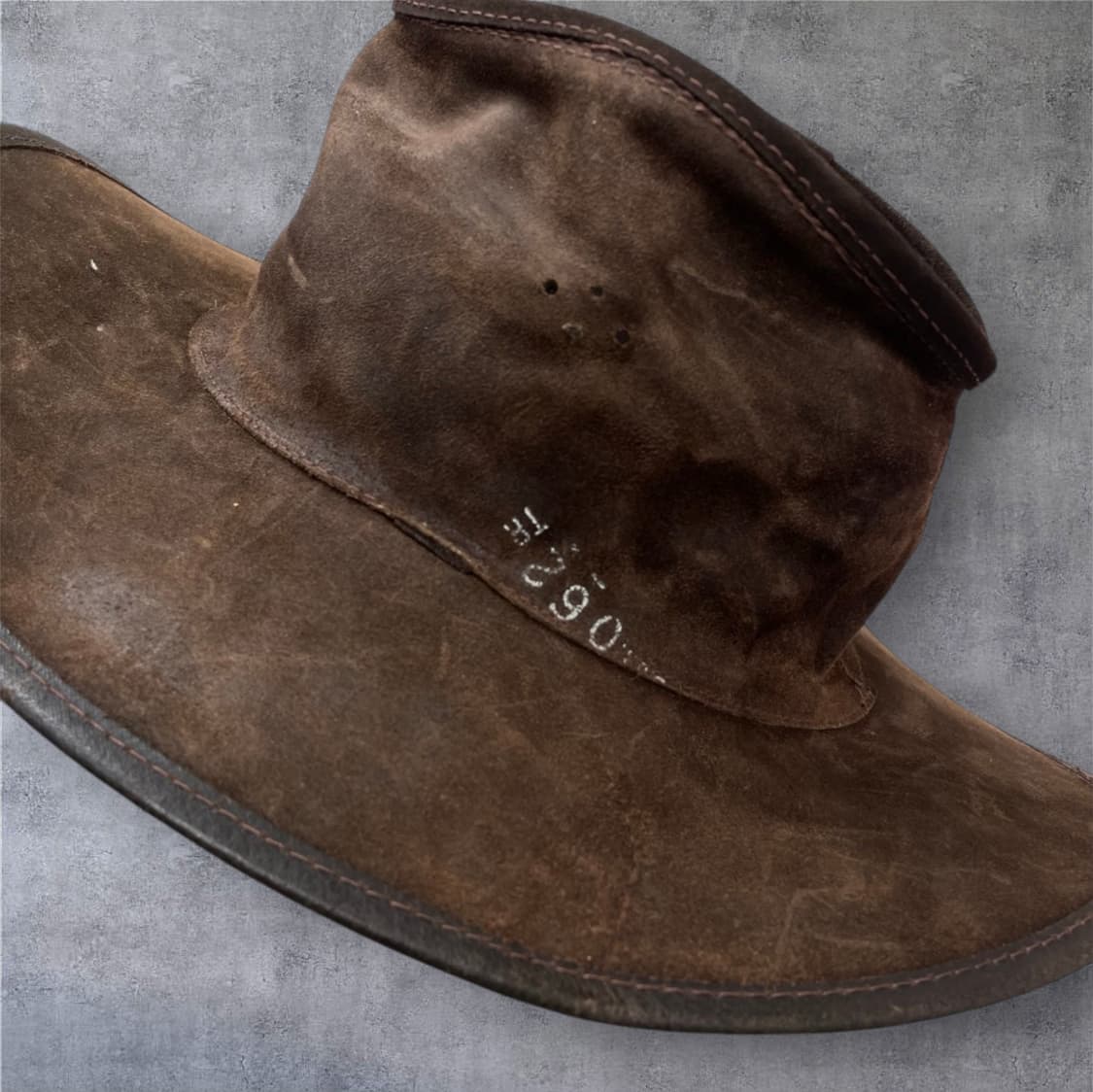 오버랜더 Overlander 브라운 빈티지 풀그레인 레더 웨스턴햇 상품이미지6