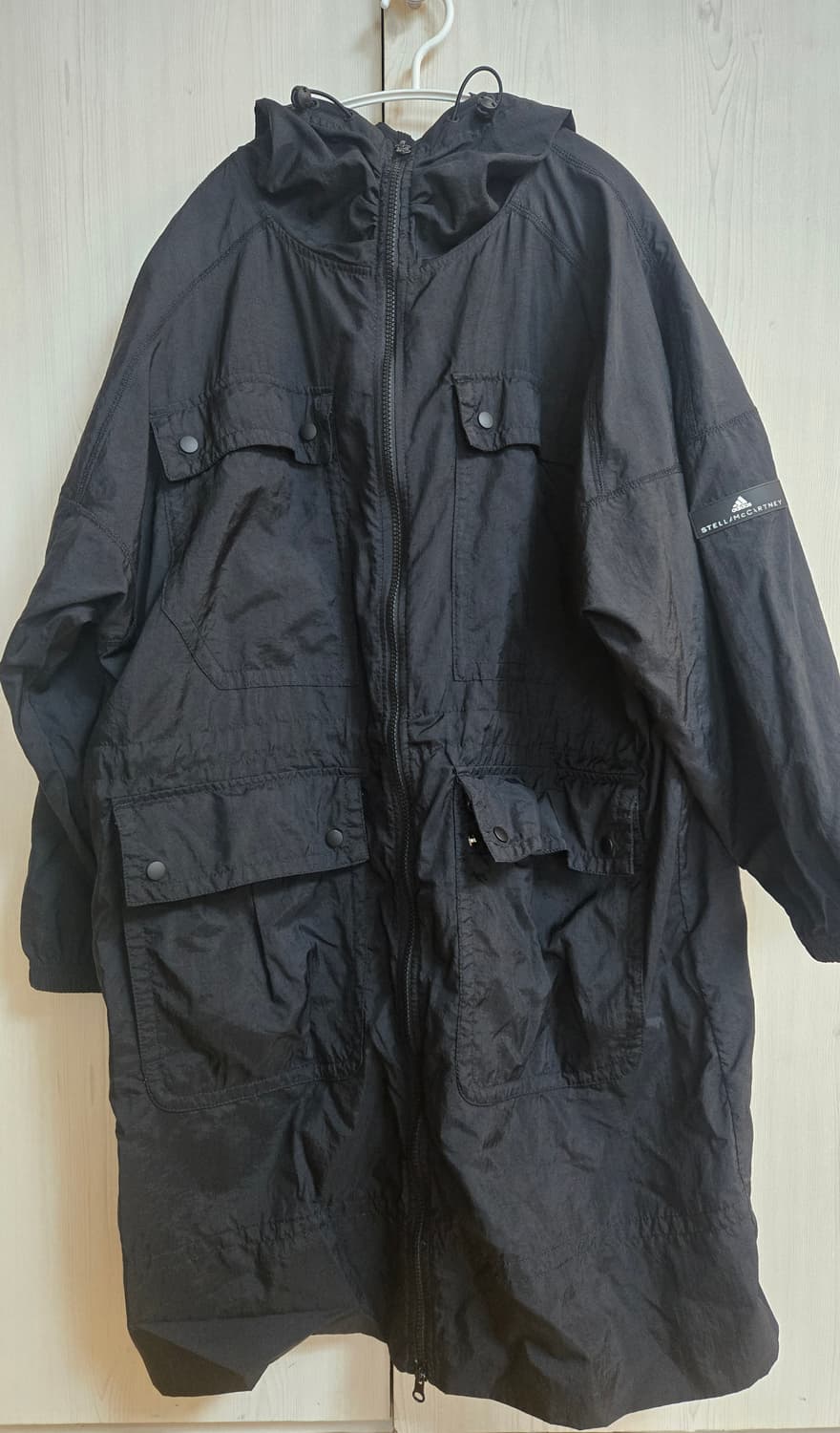 아디다스 스탤라맥카트니 우먼 롱자켓 바람막이점퍼 xs 상품이미지1