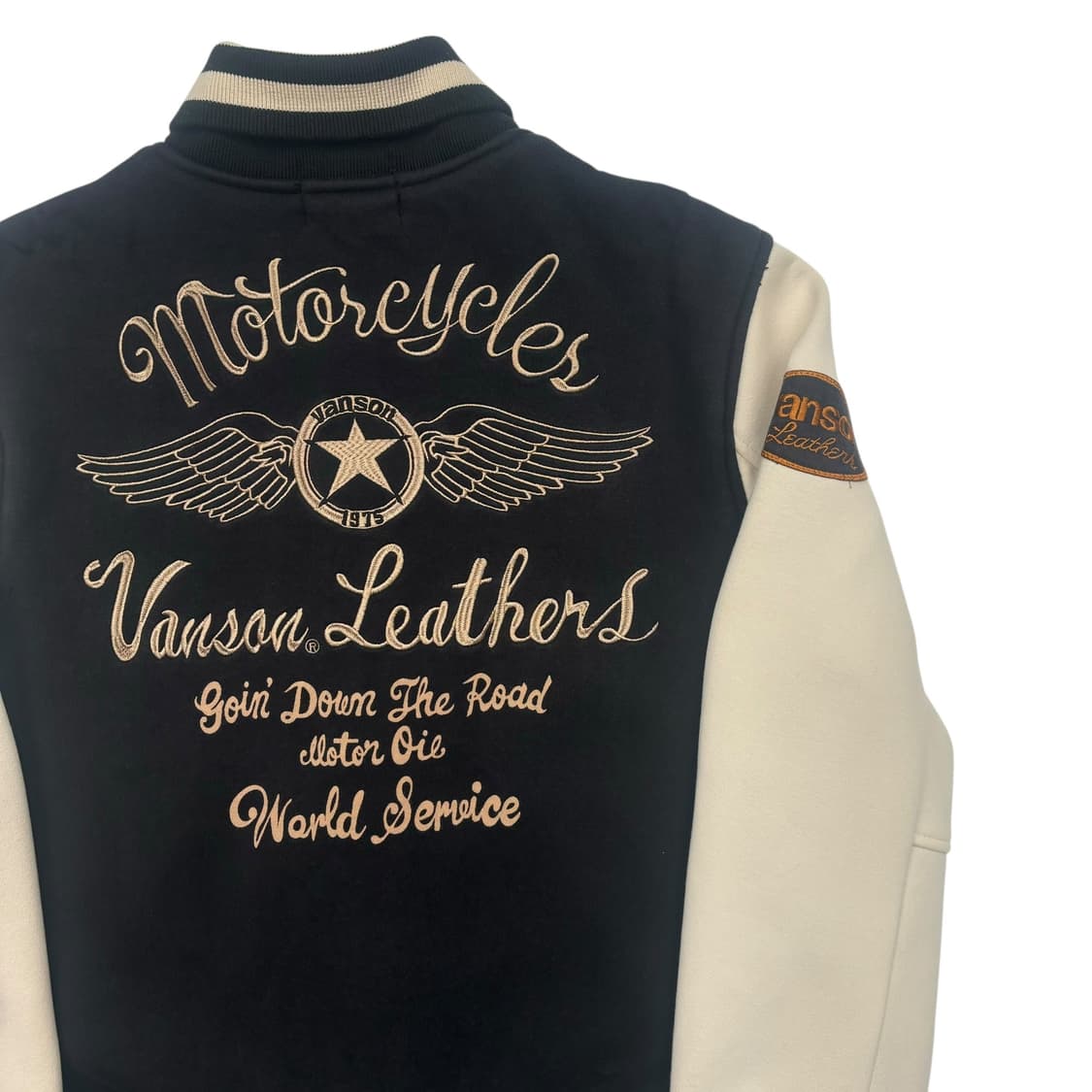 밴슨 레더 모터 싸이클 바시티 자켓 L 상품이미지5