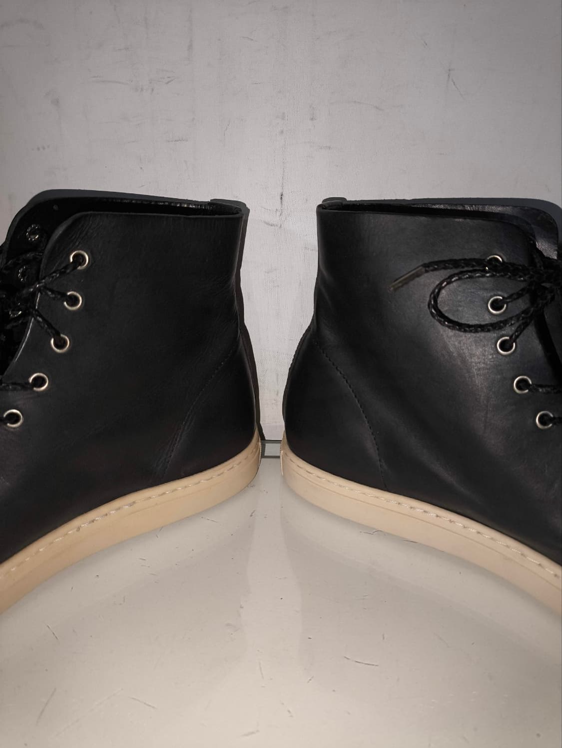 39 260mm 부테로 타니노 송아지 가죽 스니커즈 블랙 상품이미지6