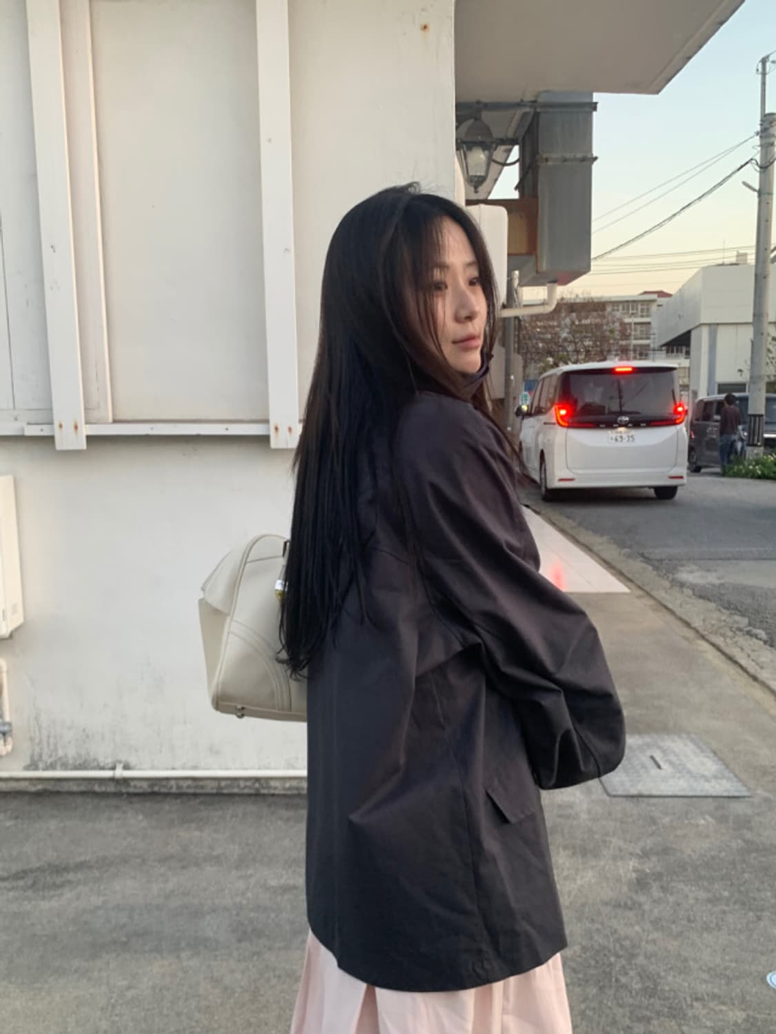 [시착x 단종새제품] 오이니 아뜰리에 야상 점퍼 차콜 상품이미지5