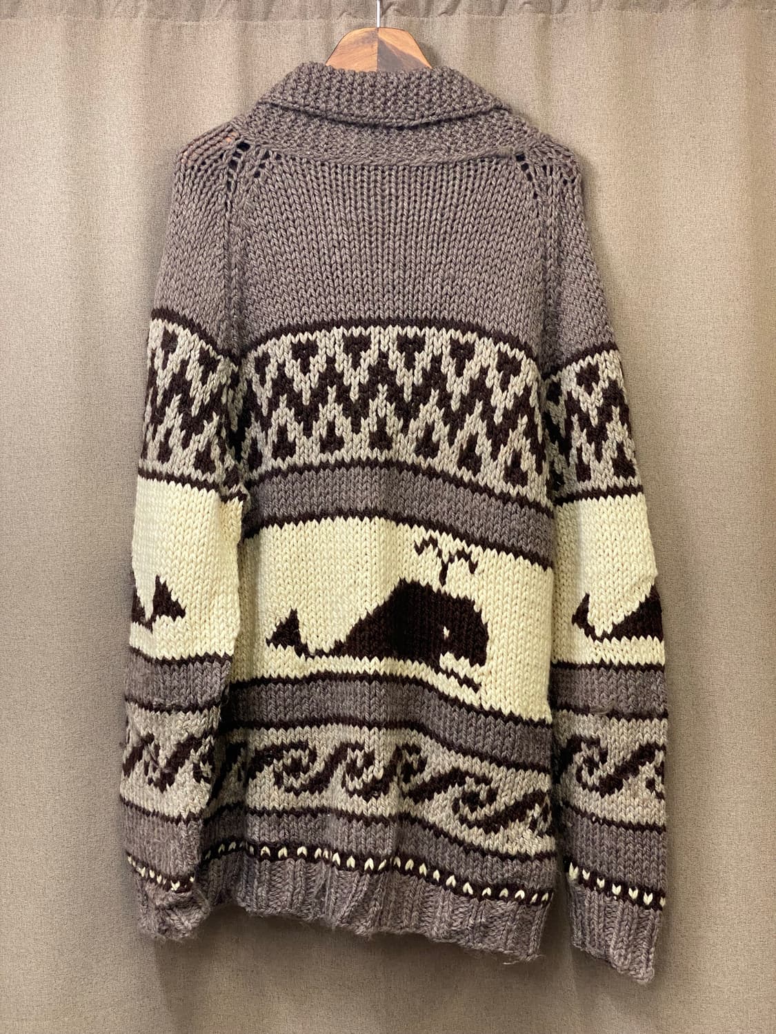 빈티지 코위찬 니트 집업 상품이미지5