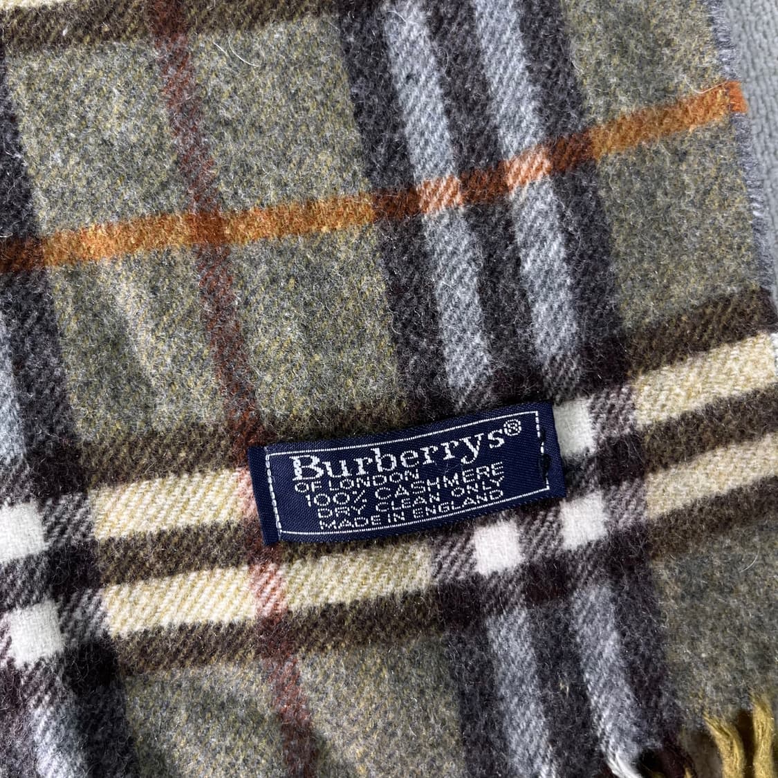 버버리 노바체크 캐시미어 그린 머플러 상품이미지3