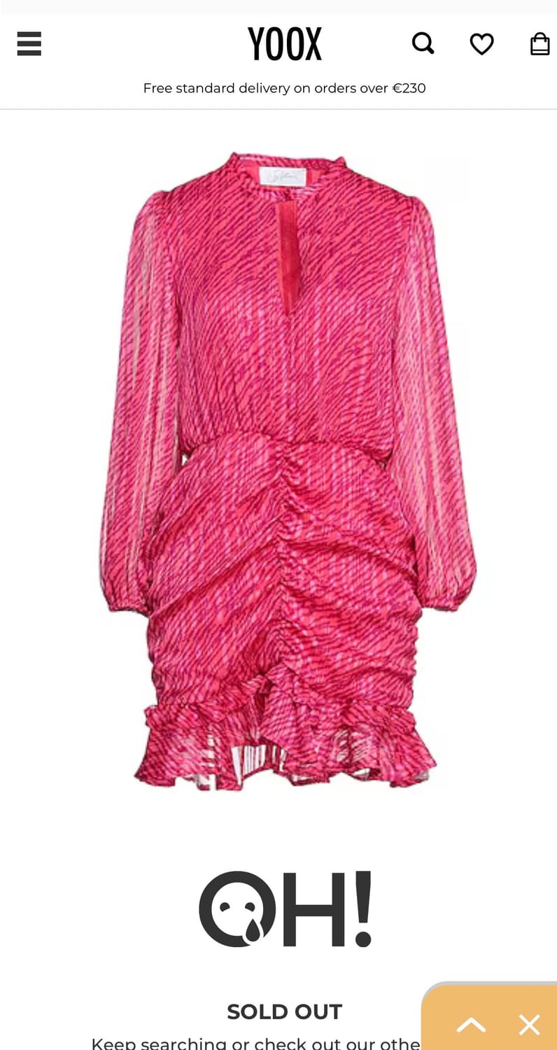 새상품 S.Allure 핑크미니 원피스 made in ITALY 38(5 상품이미지1