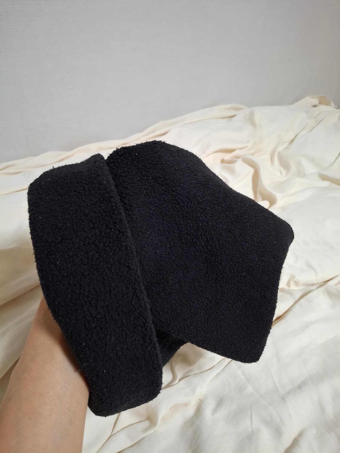 HEAD 플리스 비니 두툼 블랙 상품이미지2