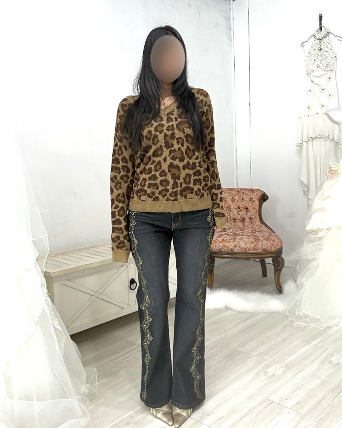 Oriental Fairy Bootcut Denim pants 상품이미지6