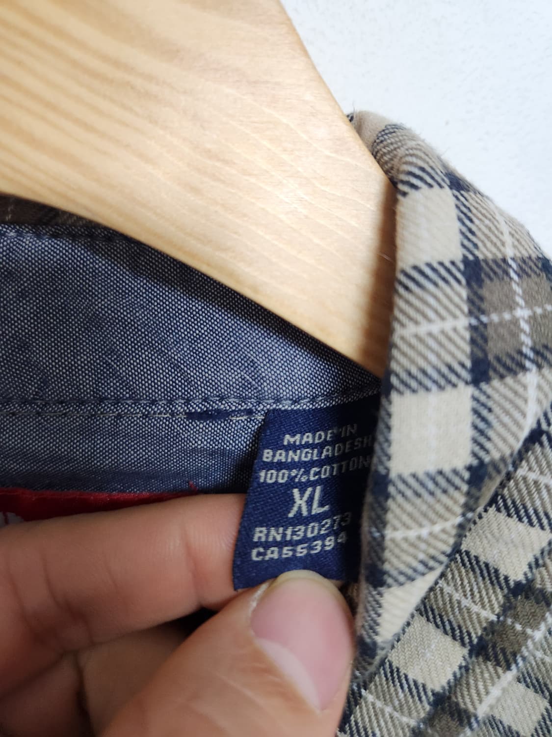 랭글러Wrangler 체크 플란넬 셔츠 XL - S146 상품이미지5