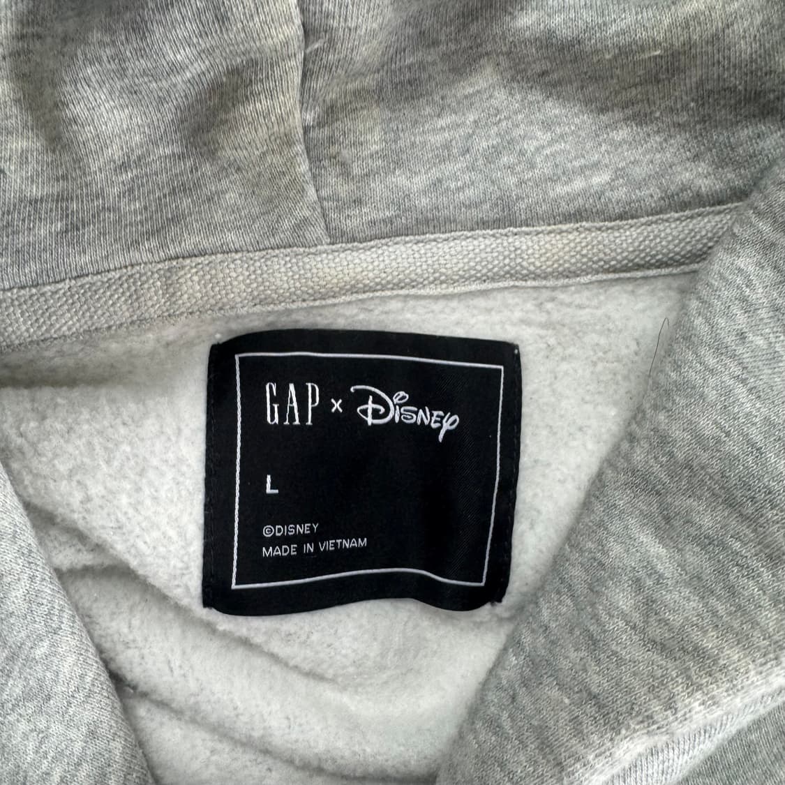 Gap 갭 디즈니 네이비 로고 그레이 후드티 상품이미지6