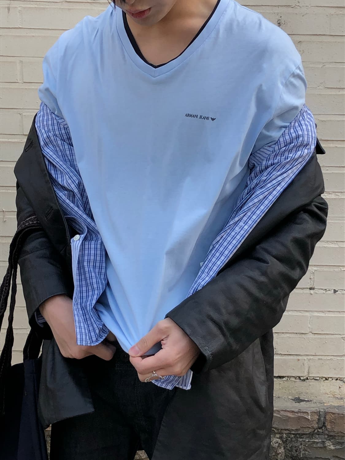 아르마니 진스 브이넥 티셔츠 상품이미지2